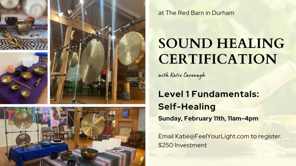 sound healing certification flyer